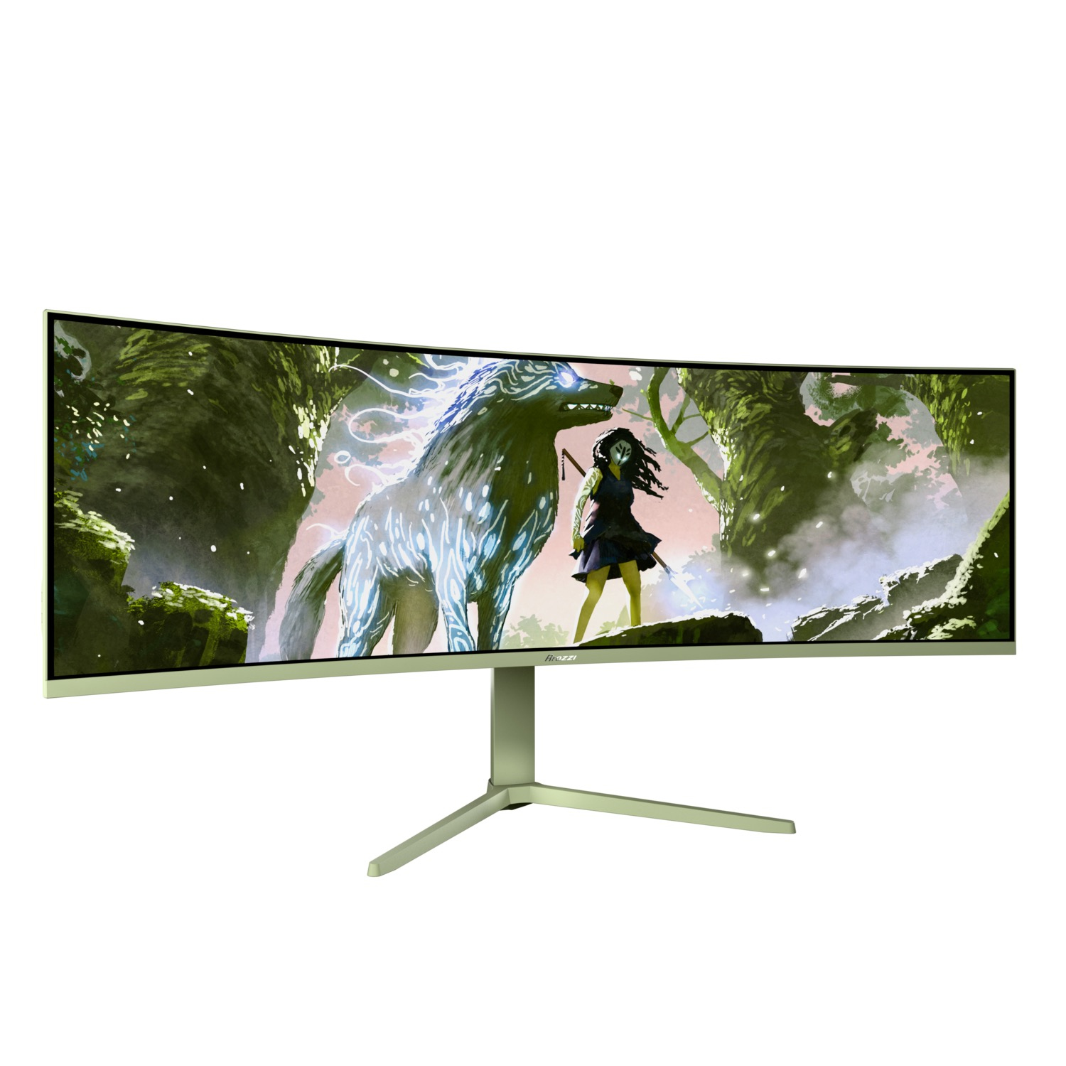 TFT Nova 49" VA  165Hz curved waldgrün