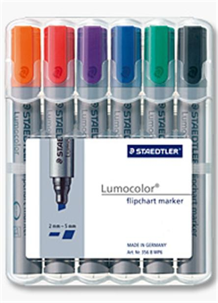 STAEDTLER 356 B WP6 - 6 Stück(e) - Blau - Grün - Orange - Rot - Violett - Grau - Polypropylen (PP) - 2 mm - 5 mm