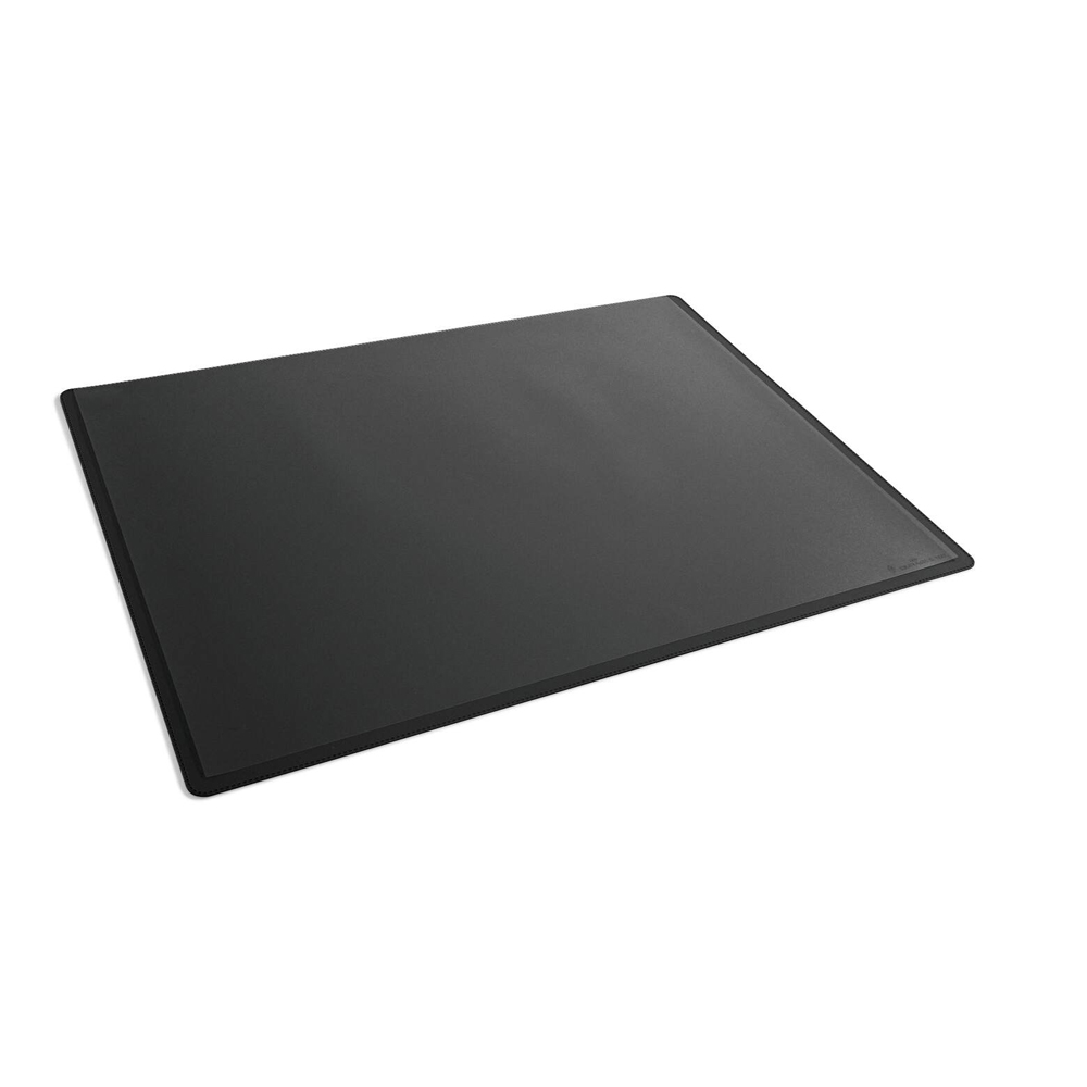 Schreibunterlage PP mit transparenter Abdeckung – 530 × 400 mm – Schwarz