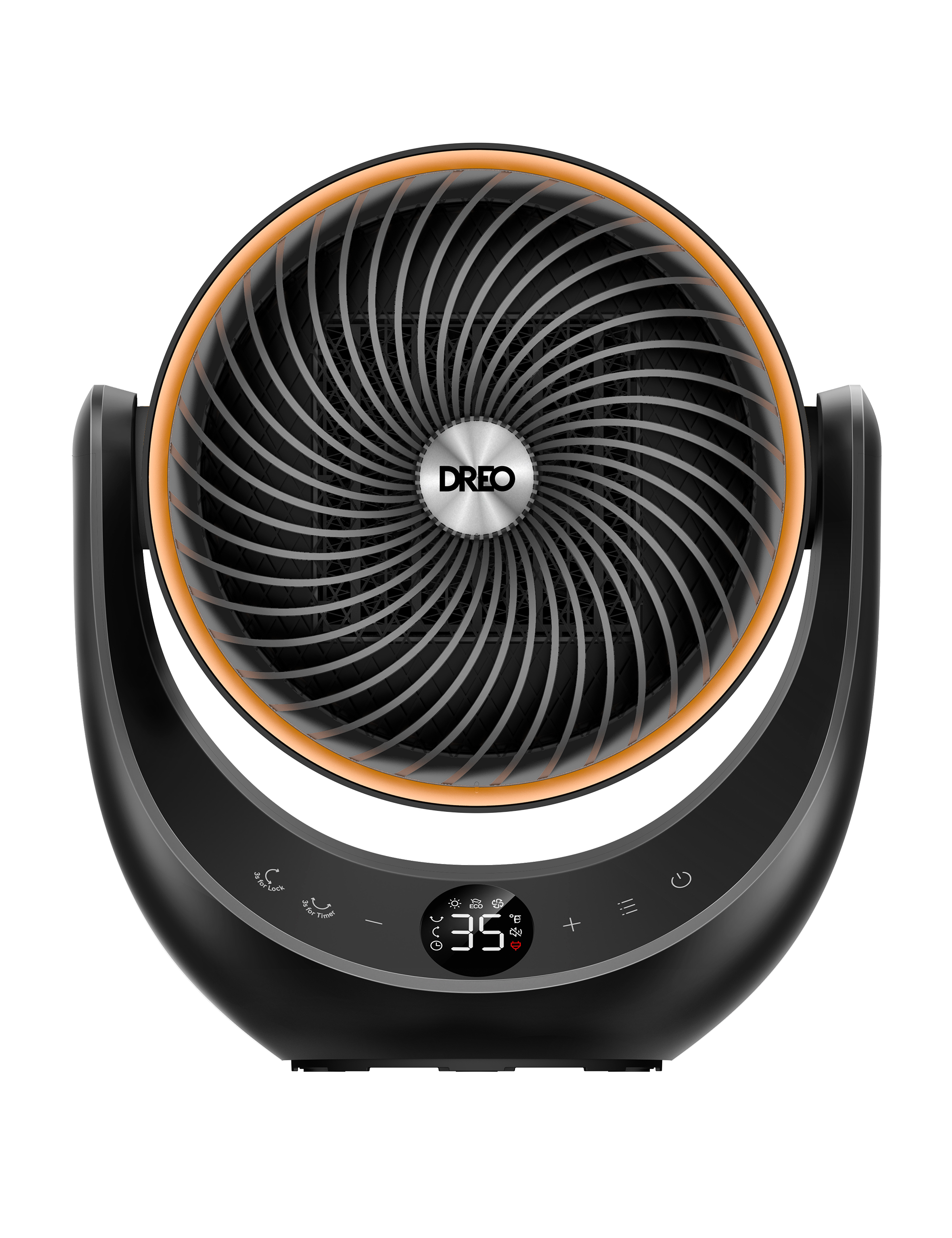 HSH015 Keramik-Heizlüfter 2.000 W mit Oszillation Schwarz