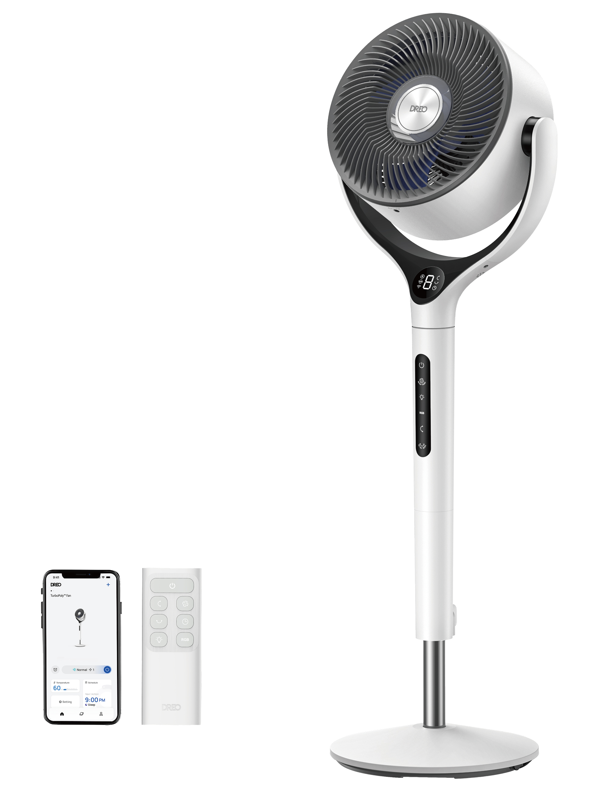 TurboPoly Fan 565S – Smart Bodenventilator mit WLAN 