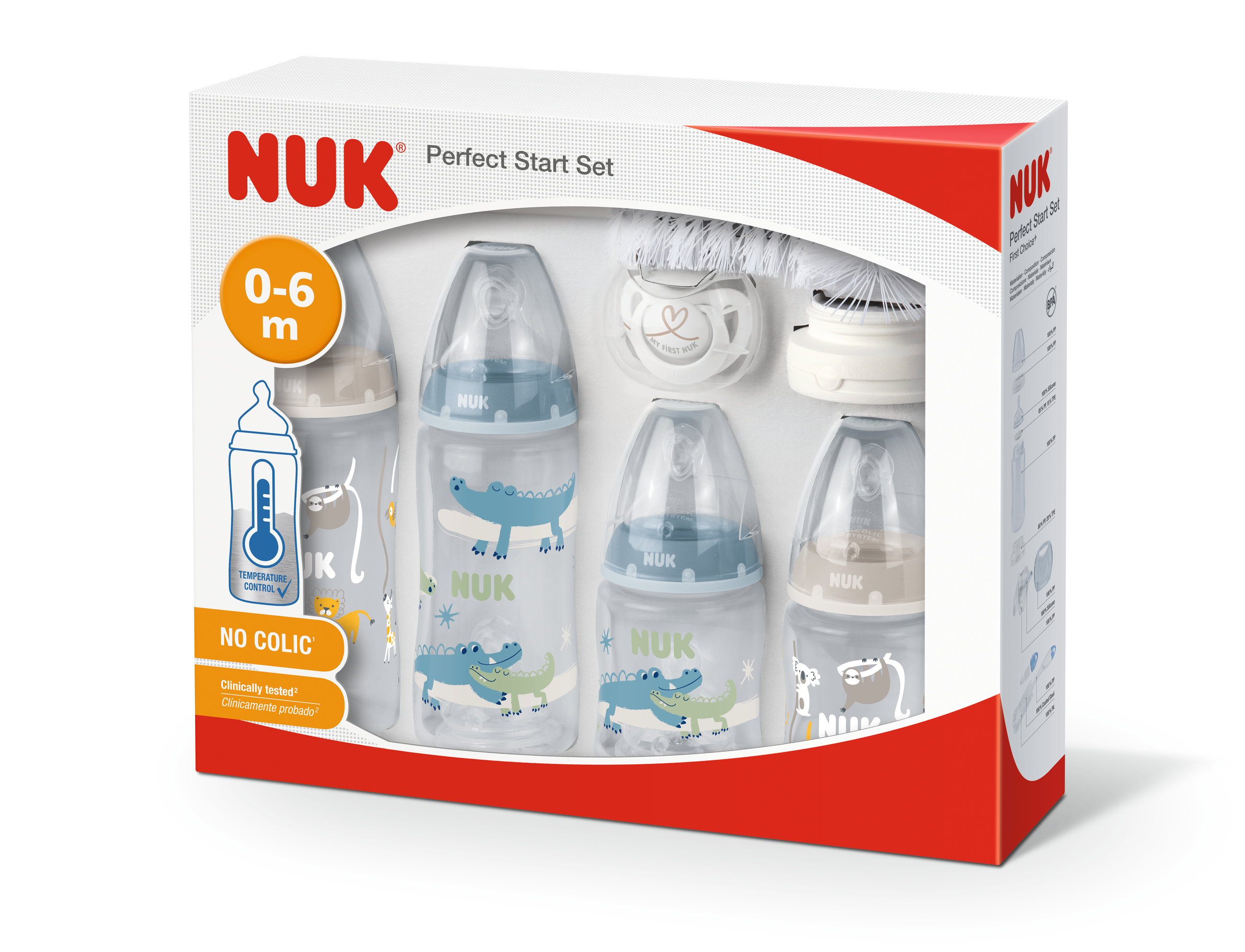 NUK | Starter Set First Choice Plus Temperature Control Boy