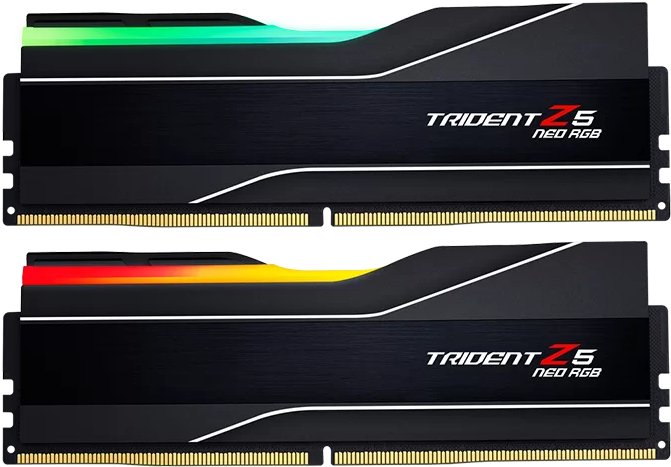 2x 16GB (32Gb Kit) DDR5-6400 G.Skill Trident Z5 NEO RGB schwarz CL30 (AMD EXPO)