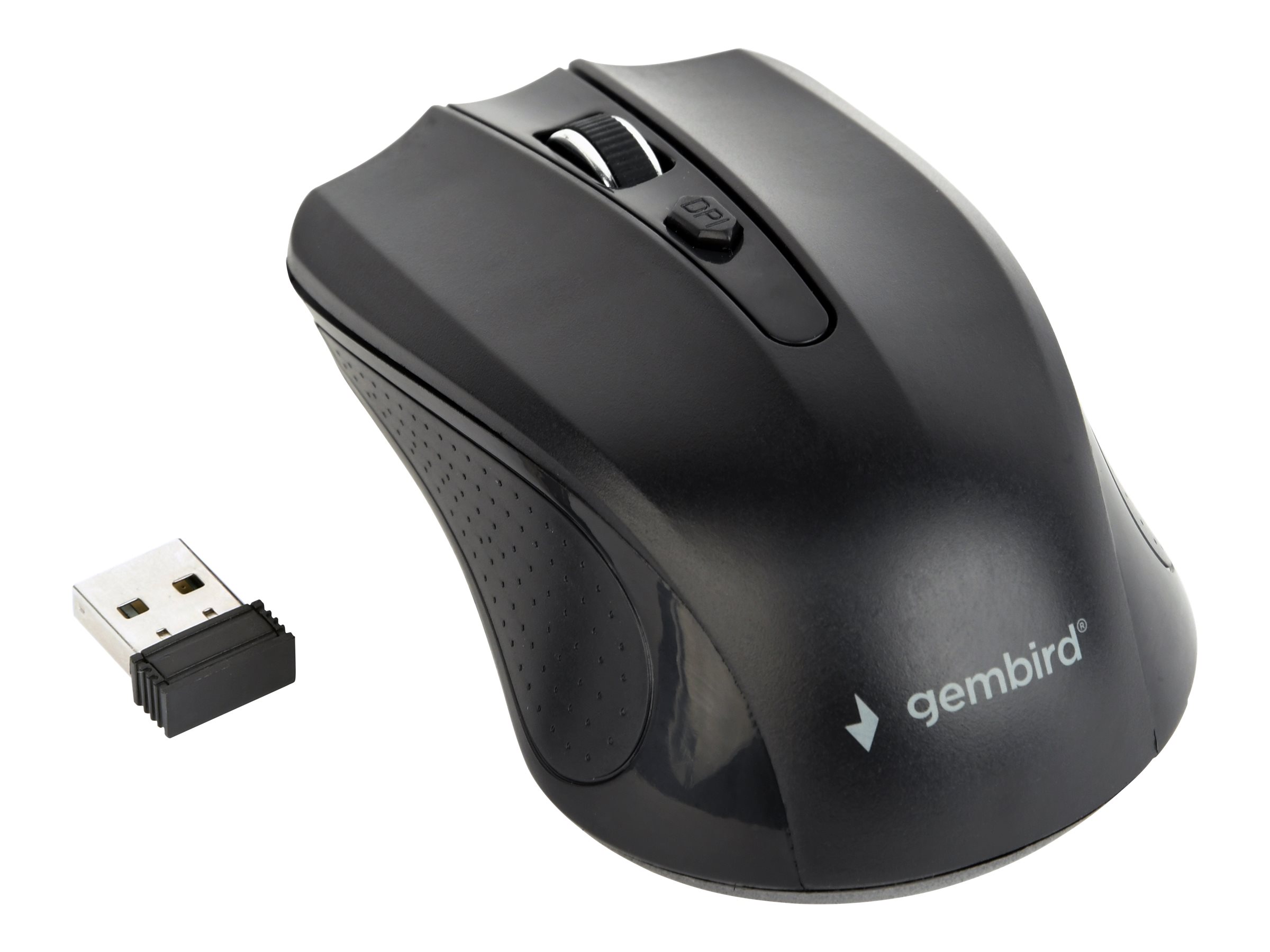 Gembird MUSW-4B-04 - Maus - optisch - 4 Tasten - kabellos - 2.4 GHz - kabelloser Empfänger (USB)