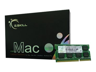 G.Skill SQ Series - DDR3 - Modul - 8 GB - SO DIMM 204-PIN - 1600 MHz / PC3-12800 - CL11 - 1.5 V - ungepuffert - non-ECC - für Apple iMac (27 Zoll)