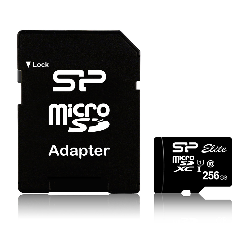 Silicon Power Elite - Flash-Speicherkarte (microSDXC-an-SD-Adapter inbegriffen)