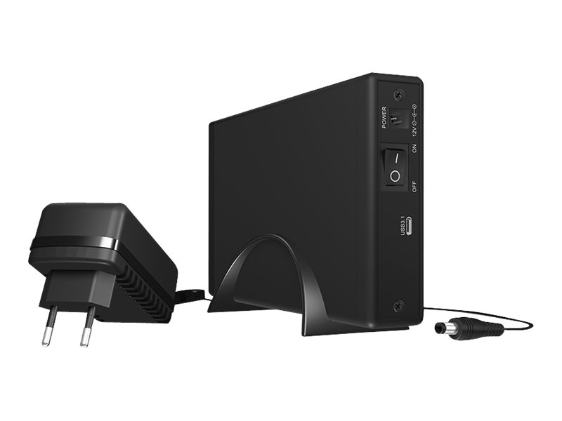 ICY BOX | Ext. HDD-Gehäuse, 1x SATA 3,5" zu Type-C® - USB 3.1 Gen 2 | black