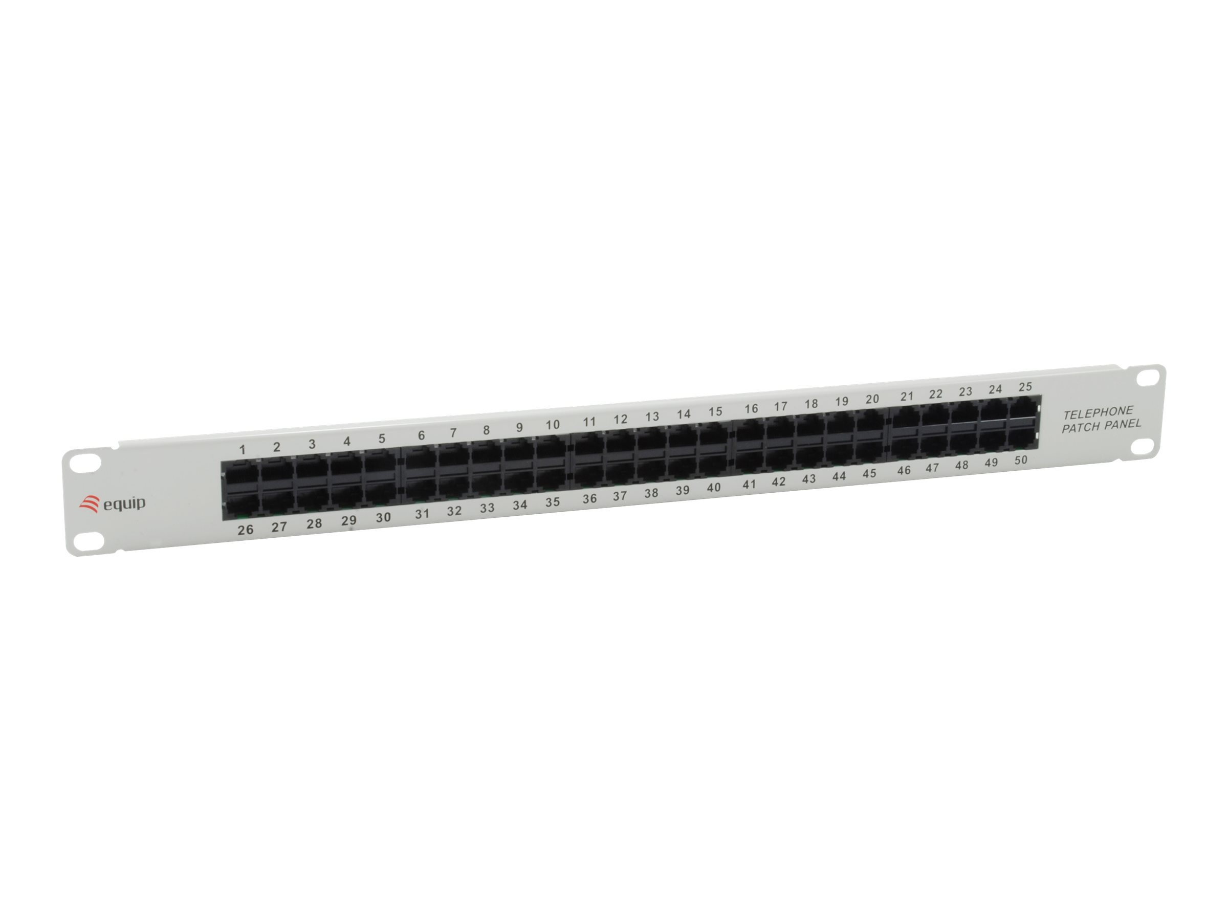 Pro ISDN - Patch Panel - RJ-45 X 50 - Hellgrau - 1U - 48.3 cm (19")