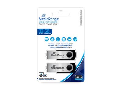 USB-Stick 32GB USB 2.0 Flexi 2er-Pack