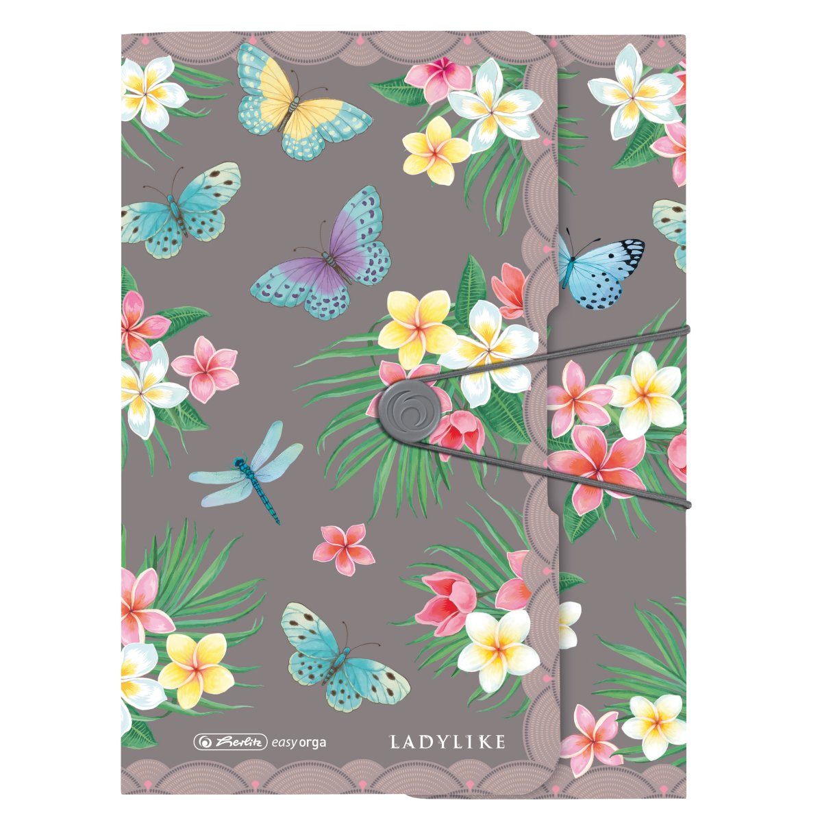 Gummizugmappe – A4 – Butterflies