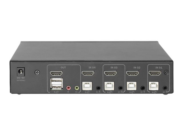 DIGITUS | KVM Switch, 4-Port, Single-Display, 4K, HDMI