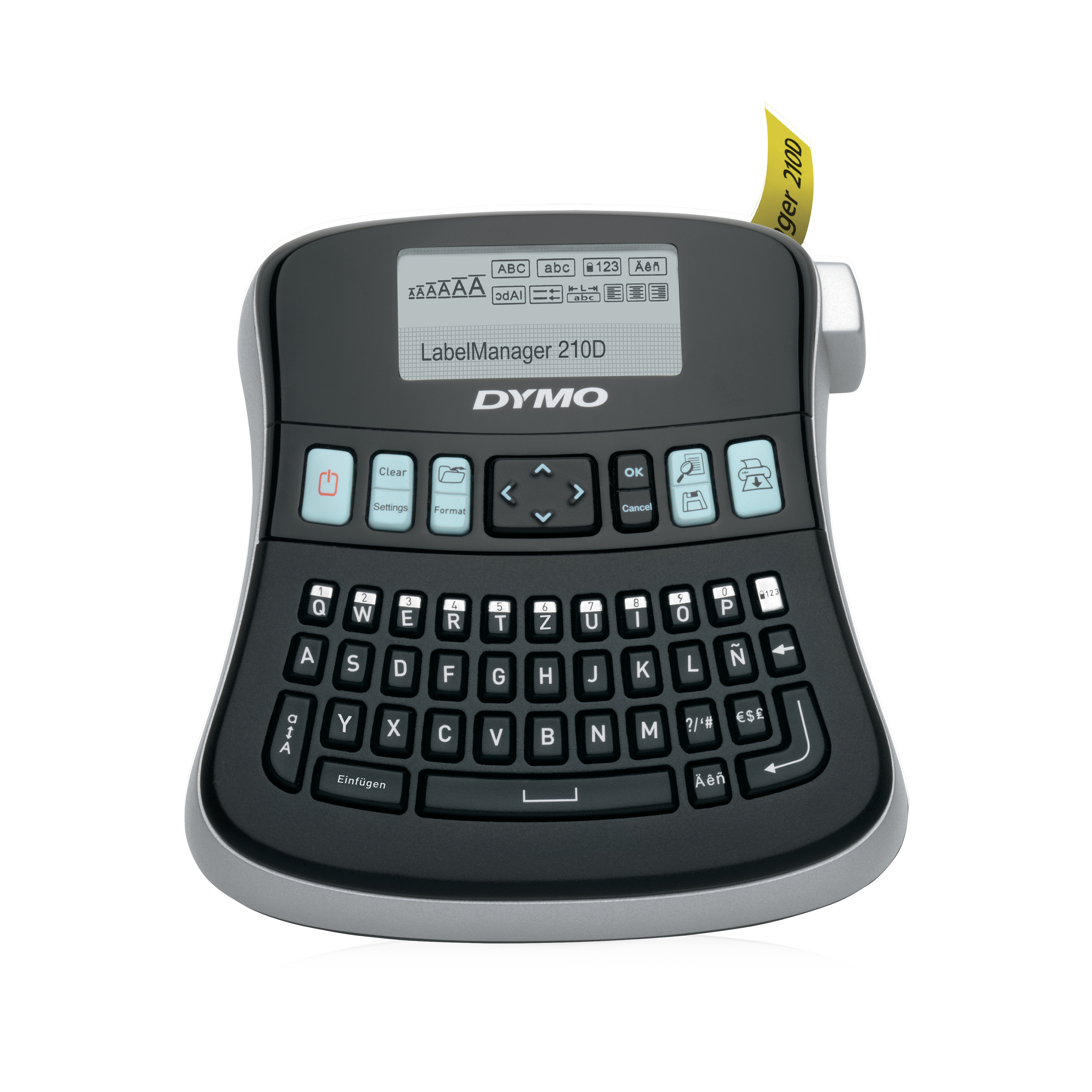 DYMO | LabelManager 210D+ Beschriftungsgerät | QWERTZ-Tastatur | Kofferset