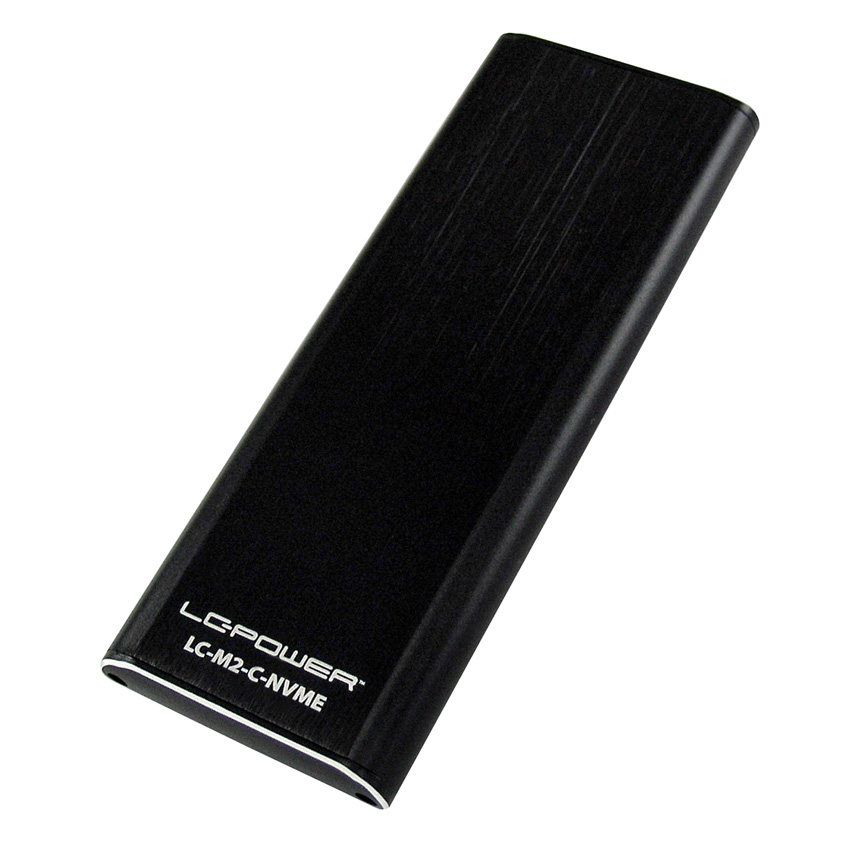 LC Power LC-M2-C-NVME - SSD-Gehäuse - M.2 - M.2 - 10 Gbit/s - USB Konnektivität - Schwarz