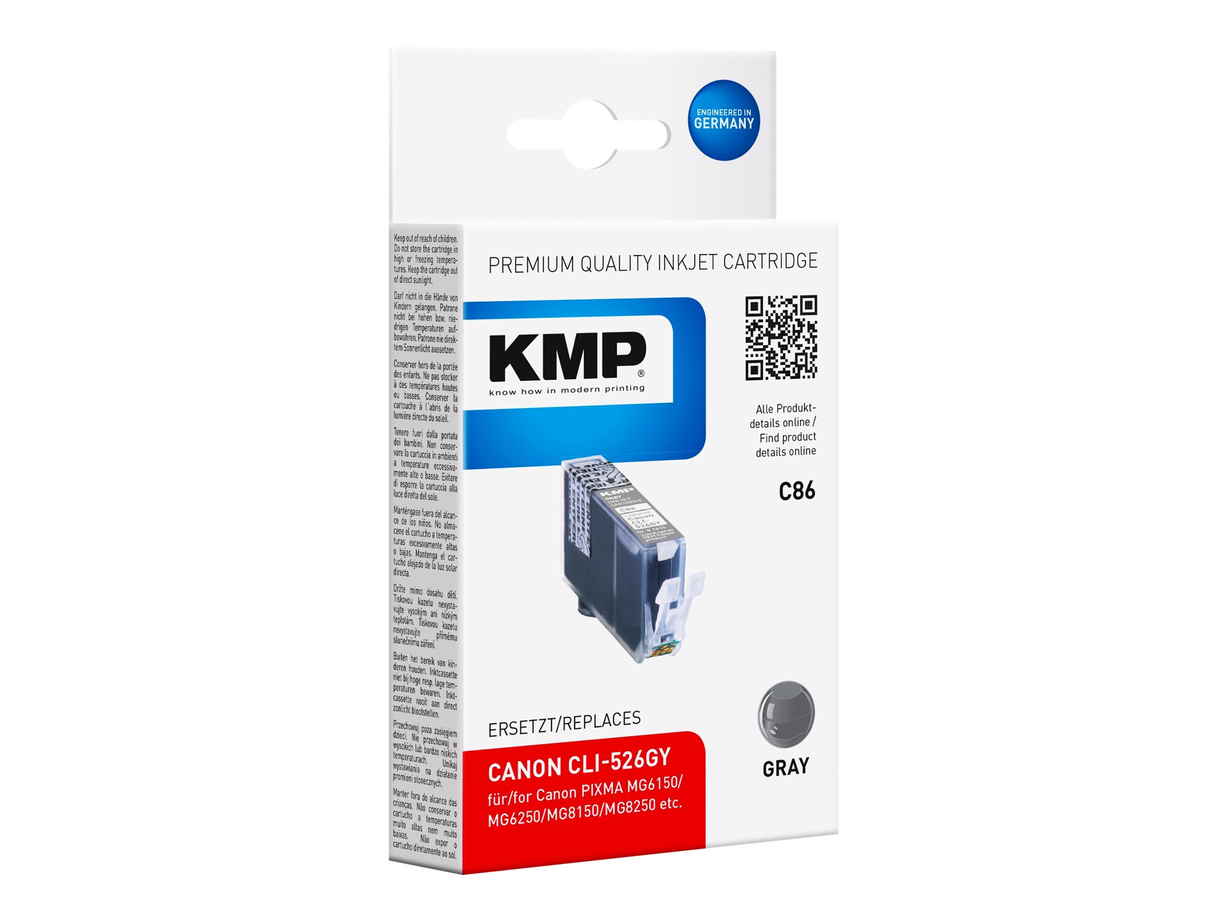 KMP C86 - 9 ml - Grau - compatible - Tintenpatrone