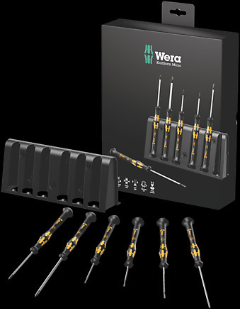 Wera | Kraftform Elektroniker Schraubendrehersatz +Rack 6tlg