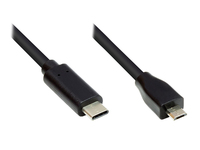 USB2.0 Kabel   Micro B-C schw. 1m