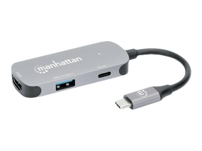 MANHATTAN USB-C auf HDMI 3-in-1 Docking-Konverter mit PD