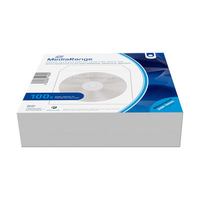 MediaRange CD Schutzhüllen aus Papier m. Sichtfenster, 100er-Pack