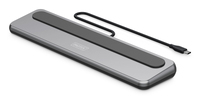 Docking USB-C->HDMI,DP,USBA,USBC,RJ45,PD silber