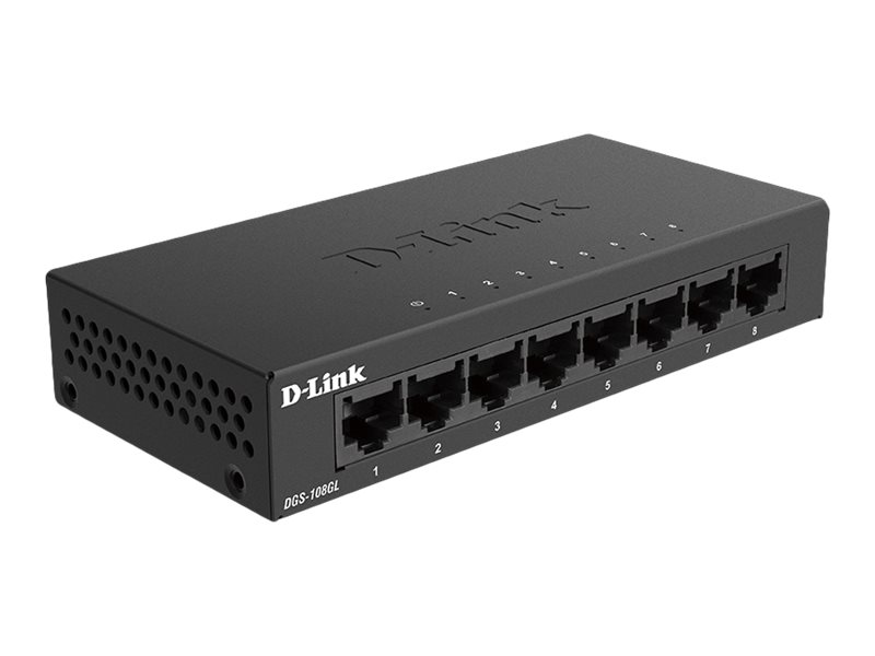 D-Link DGS 108GL - Switch - unmanaged - 8 x 10/100/1000