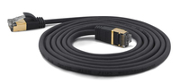 Patchkabel SSTP CAT7 Ste. CAT6a d=4mm  0,50m  schwarz