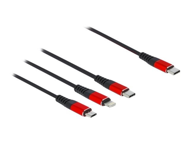 Delock 3 in 1 - Lightning-Kabel, nur zum Aufladen - USB-C (M)