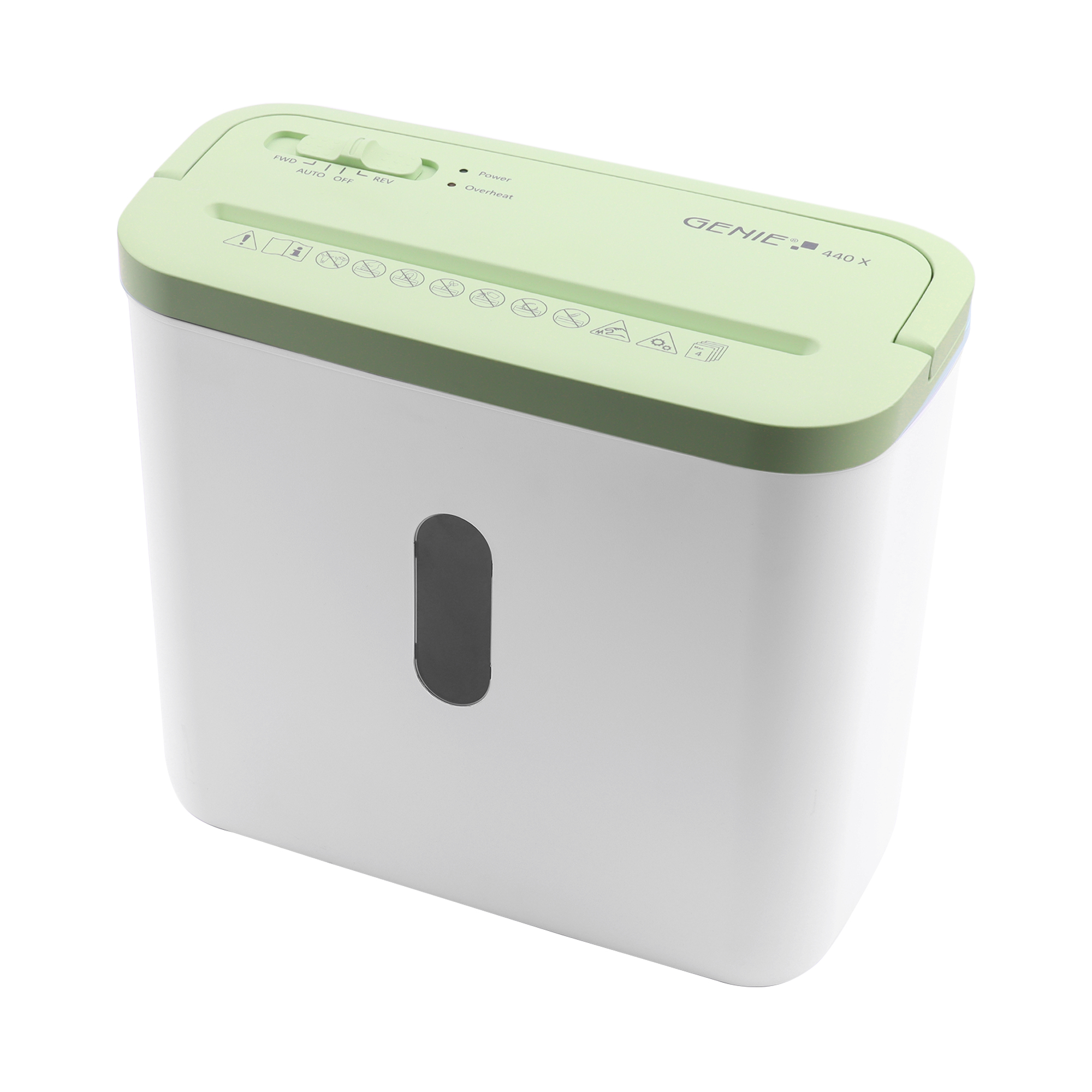 Aktenvernichter 440 X GR – weiß-grün