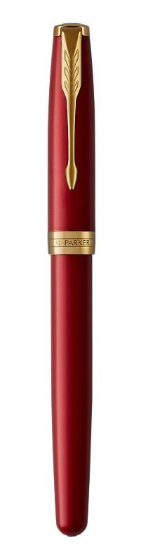 Parker | Sonnet Red Lacquer G.C. Füllfederhalter | Federbreite F | Schreibfarbe Schwarz | in Geschenkbox