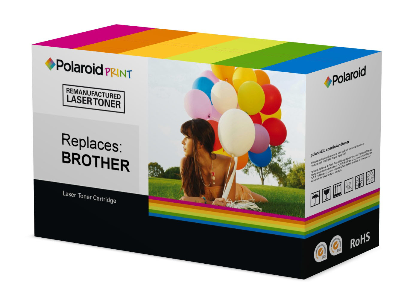 Polaroid Print - Cyan - kompatibel - Box - wiederaufbereitet - Tonerpatrone (Alternative zu: Brother TN245C)
