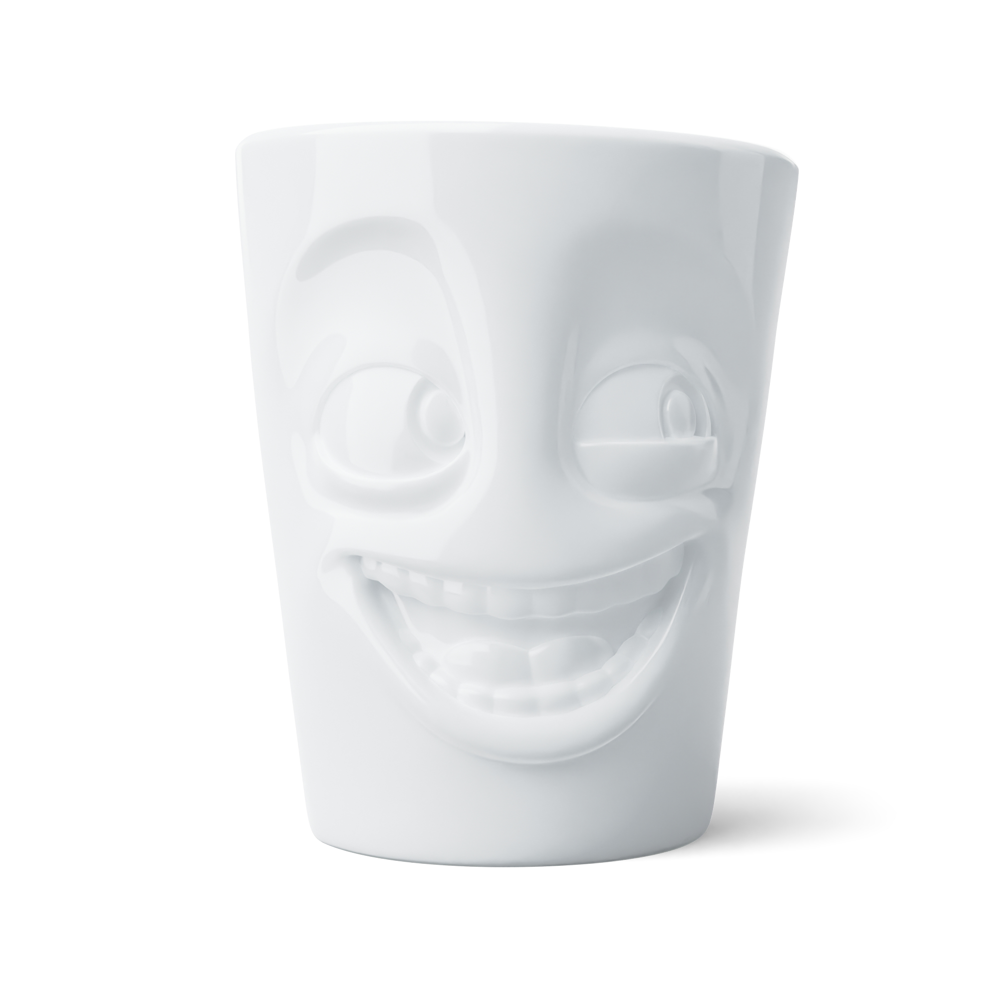 FIFTYEIGHT Henkelbecher 350ml - Witzig weiß