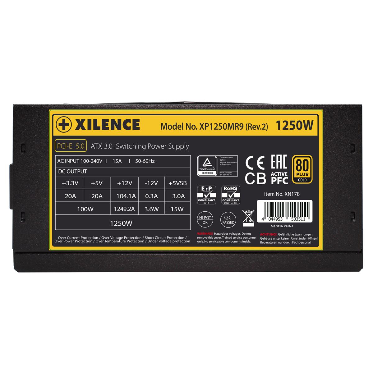 Xilence Performance X+ XP1250MR9.2 ATX 3.0 Netzteil Modular 80+ Gold