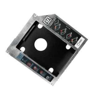 LogiLink 2nd SATA Festplatten Caddy Adapter - Laufwerksschachtadapter - 5,25" Slim Line auf 2,5" (13,3 cm Slim Line auf 6,4 cm)