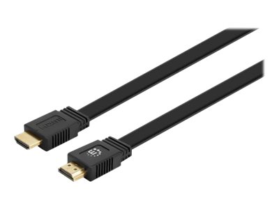 IC Intracom Manhattan HDMI Cable with Ethernet (Flat), 4K@60Hz (Premium High Speed)