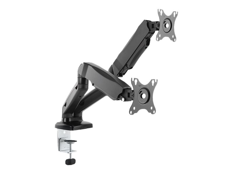 ICY BOX | Monitorständer mit Tischhalterung für zwei Monitore bis zu 32’’ (81 cm) | black