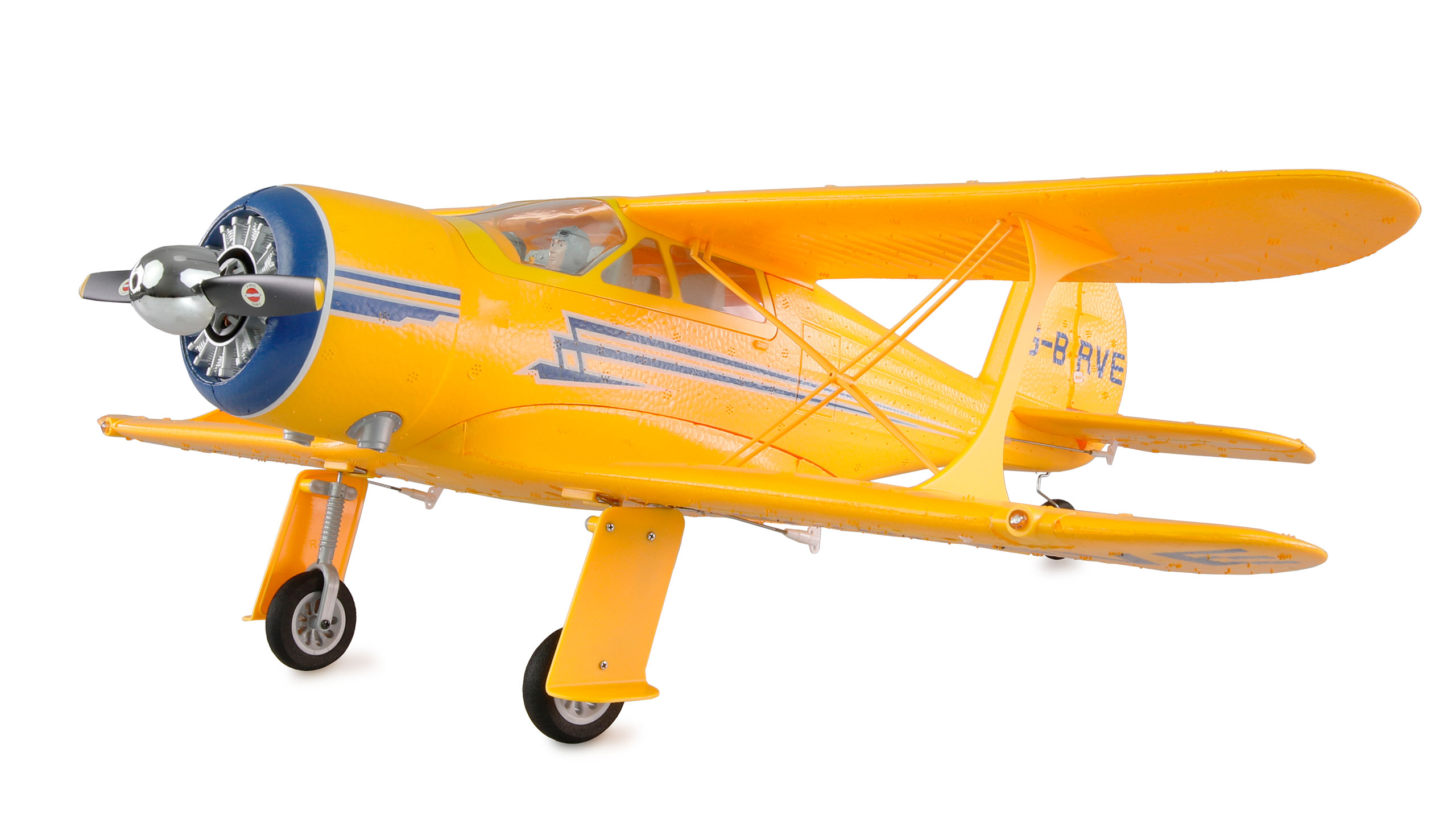AMXFlight Beech D17s Doppeldecker 3D/6G RTF gelb / Gyro
