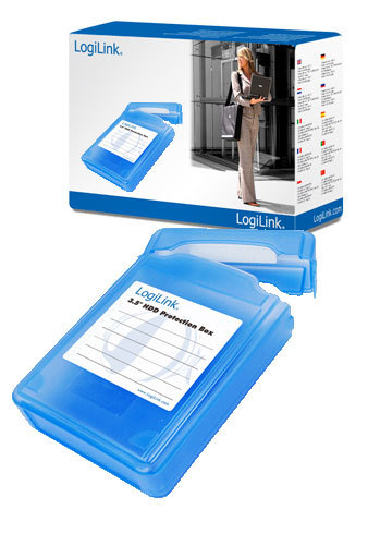 LogiLink 3.5" HDD Protection Box for 1 HDD - Festplattenlaufwerk-Schutzgehäuse