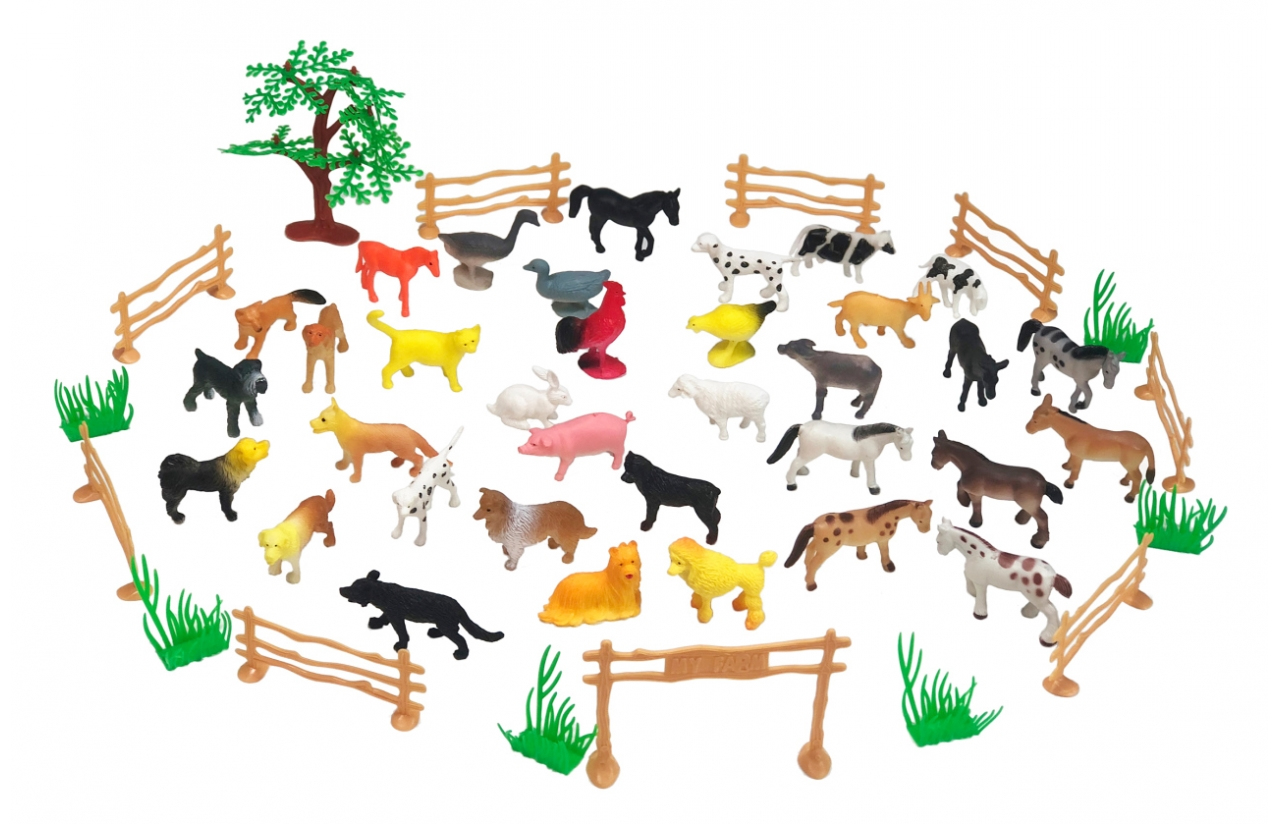 JAMARA | Tierspielset Farm Animals 2,5" 50tlg.  