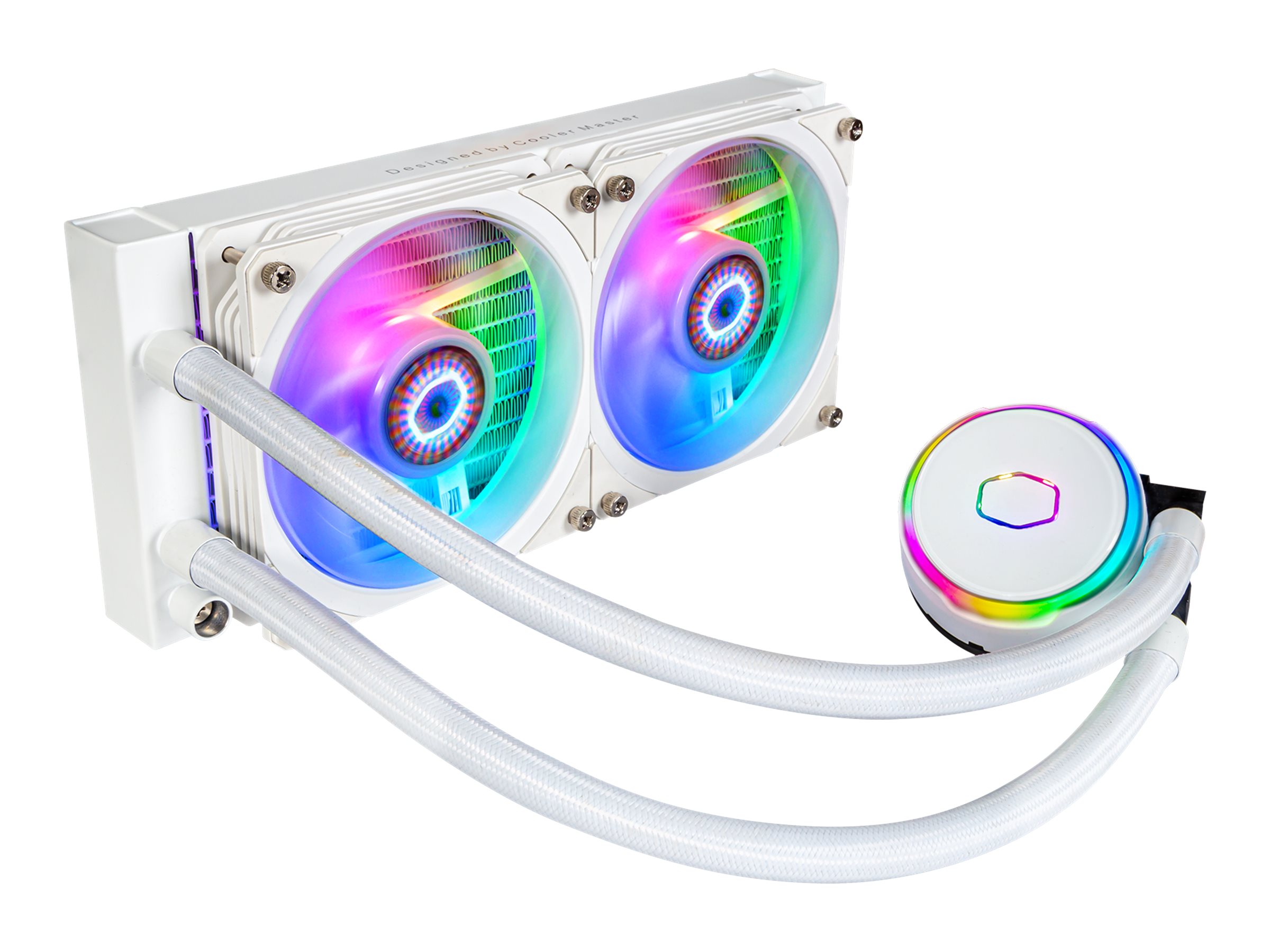 Cooler Master MasterLiquid PL240 Flux weiß 240mm AIO-Wasserkühlung