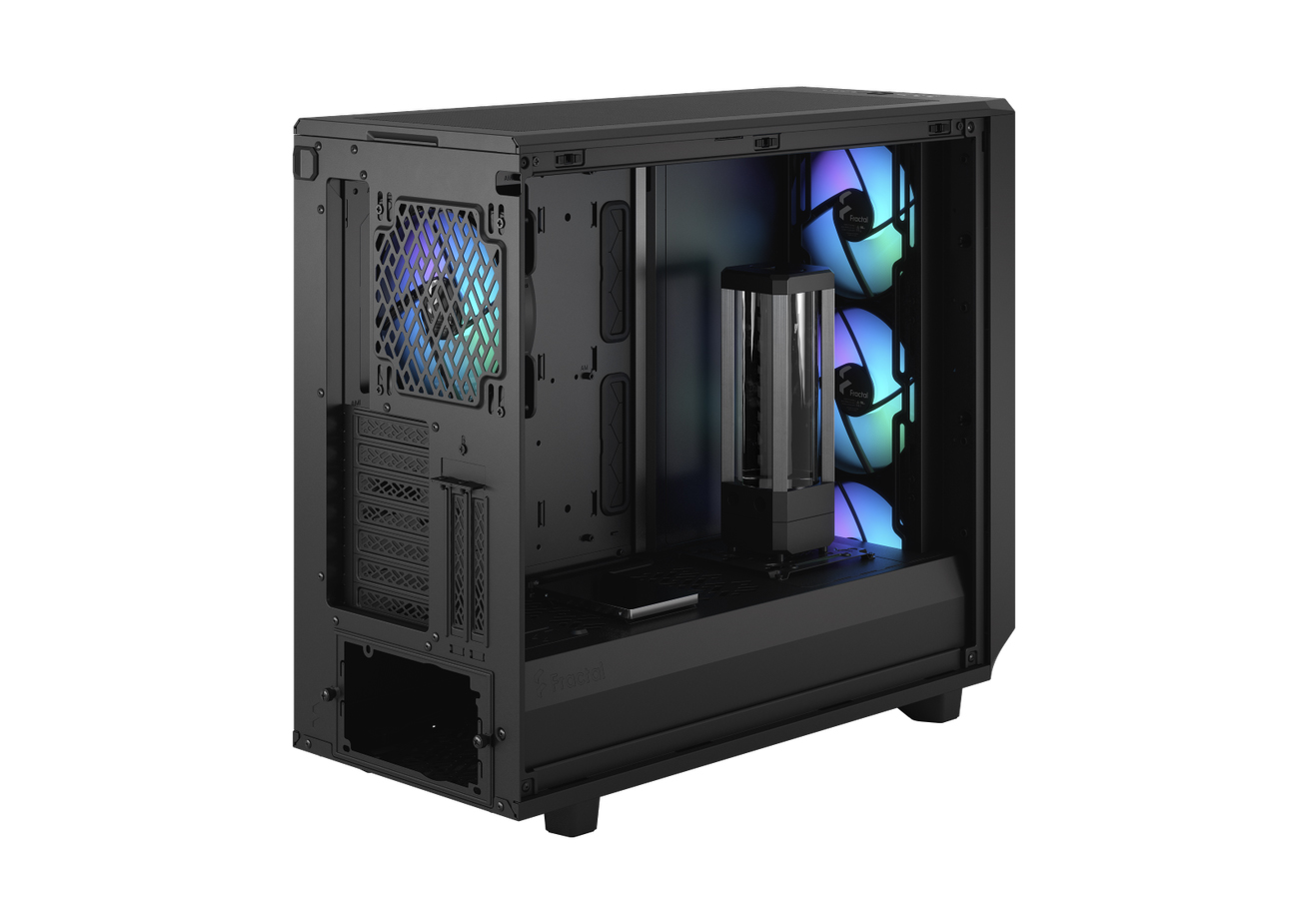 Fractal Design Meshify 2 Lite RGB Black TG Light Tint - Schwarz - Glasfenster