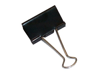 Klemmer Foldback 25 mm im 12er Karton schwarz/silb