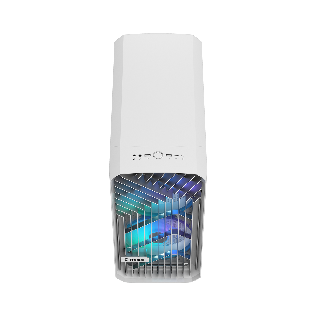 Fractal Design Torrent Compact White RGB TG Light Tint - Weiß - Glasfenster