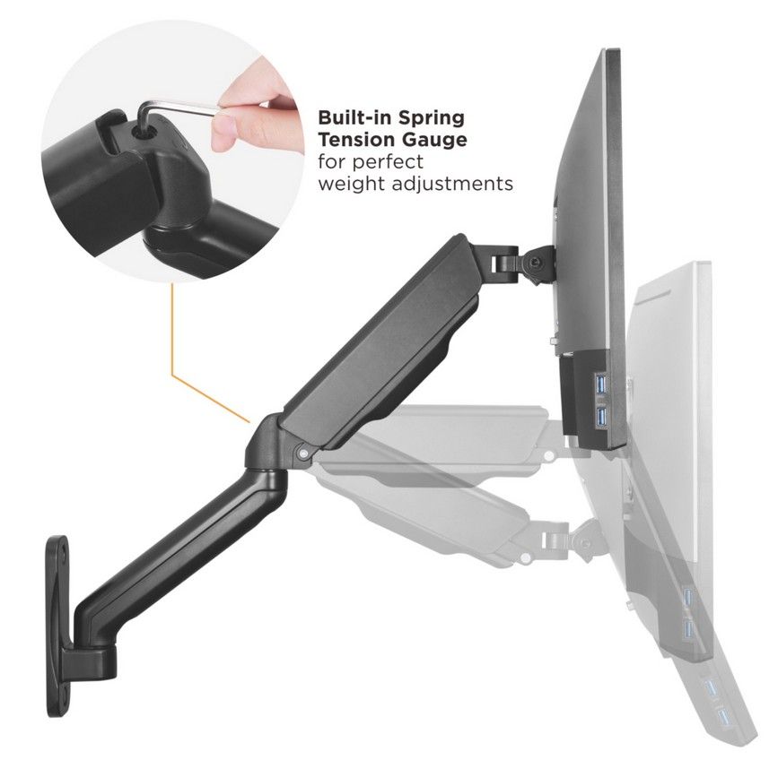 Equip Tischhalterung 17"-32"/ 2TFT je 9kg 360° Gasfeder lite Retail