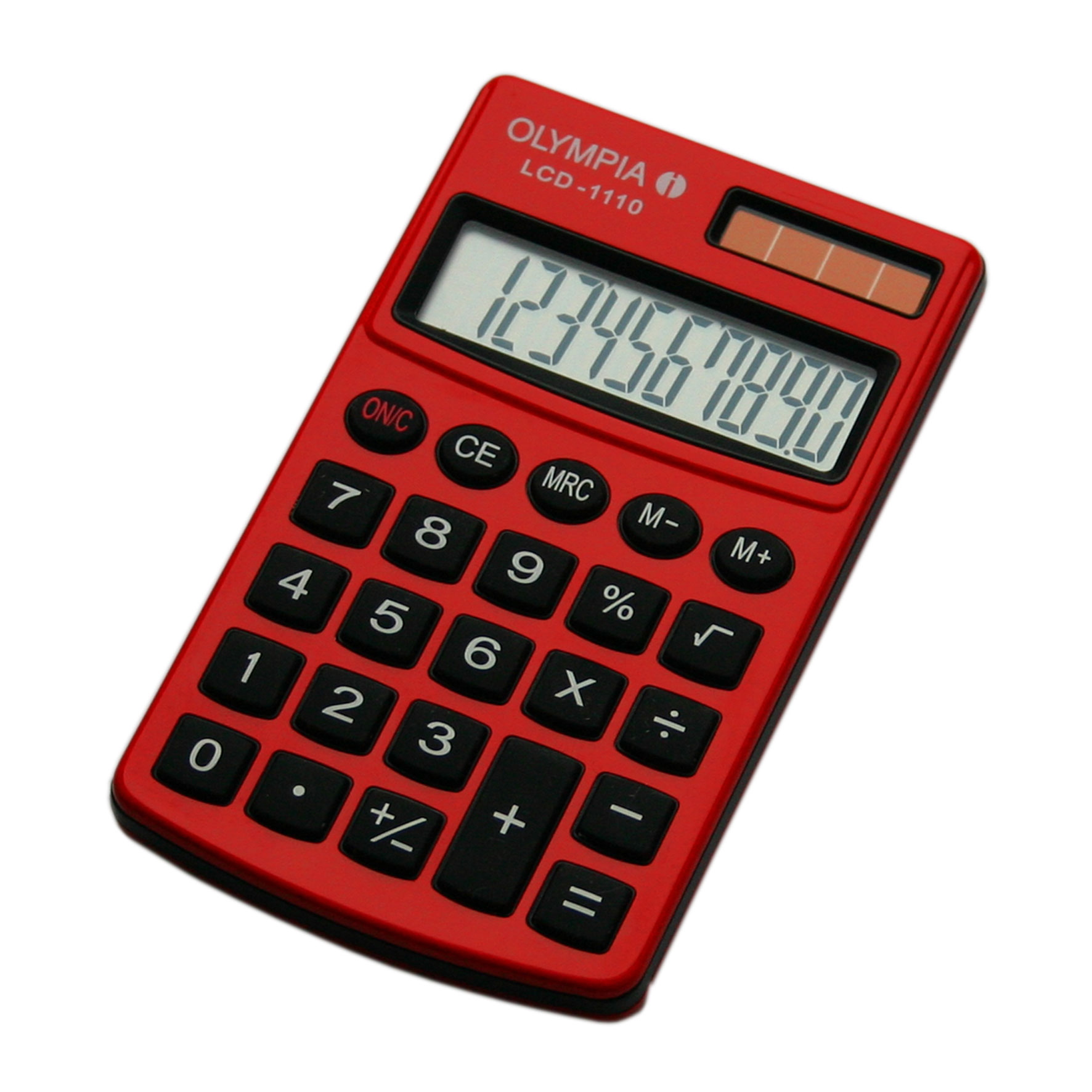 Olympia LCD 1110 - Einfacher Taschenrechner - 10-stelliges Display -rot