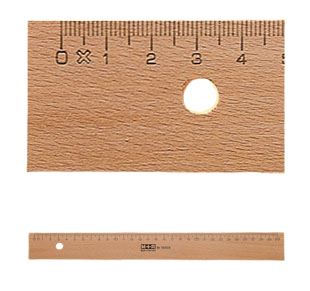 Möbius Ruppert Lineal Holz 30cm Buche Metalleinlage 1 Stück