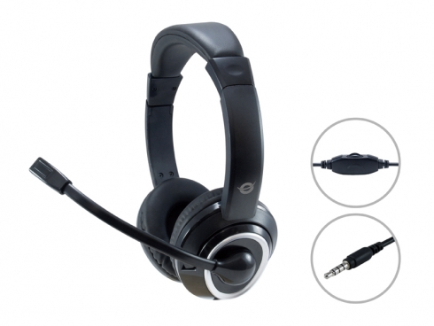 Conceptronic POLONA02B - Headset - On-Ear - kabelgebunden