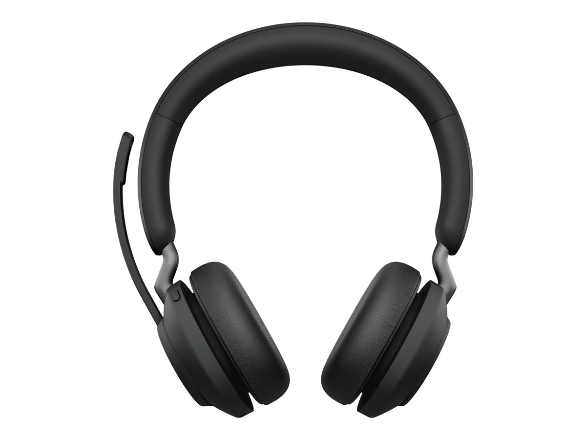 Jabra Headset Evolve2 65 UC Duo, inkl. Link 380a & Ladestat.