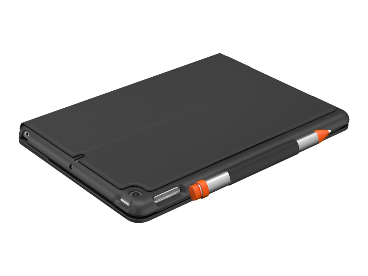 Logitech Slim Folio - Tastatur und Foliohülle - Bluetooth - QWERTZ - Deutsch - Graphite - für Apple 10.2-inch iPad (7. Generation, 8. Generation)