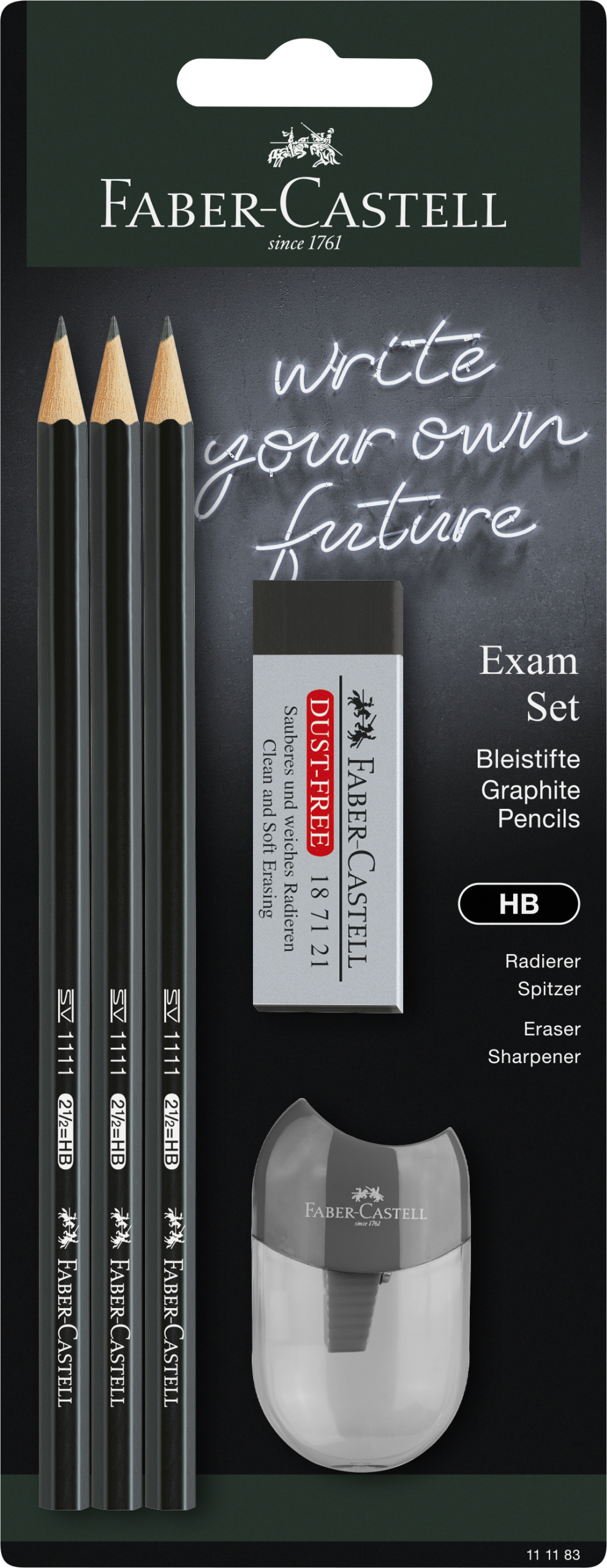 FABER-CASTELL Bleistift 1111 Exam Set BK