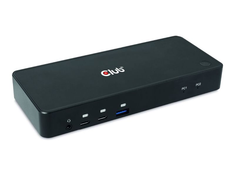 Club3D KVM Switch 4K60Hz 2x USB-C> HDMI/DP/3xUSB/2xUSB-C/LAN retail
