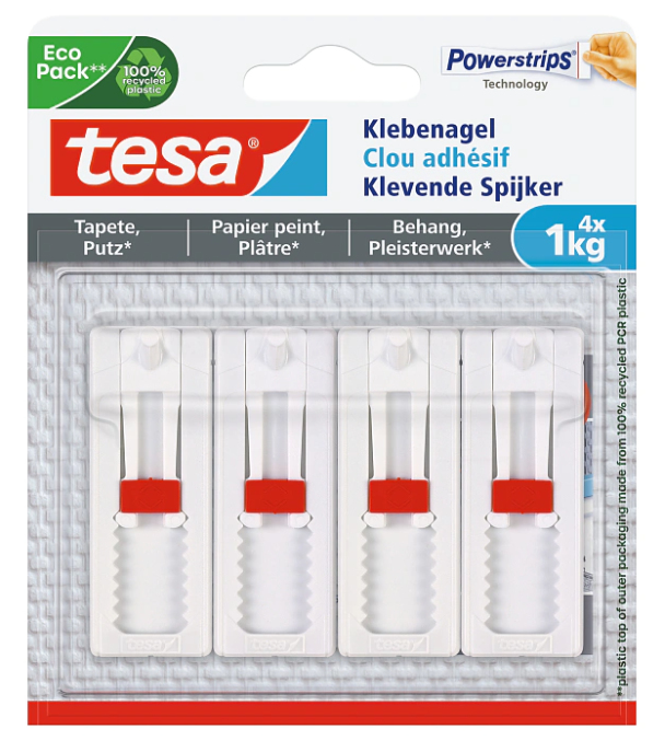 Klebenagel verstellbar Tapete & Putz bis 1kg       4St.